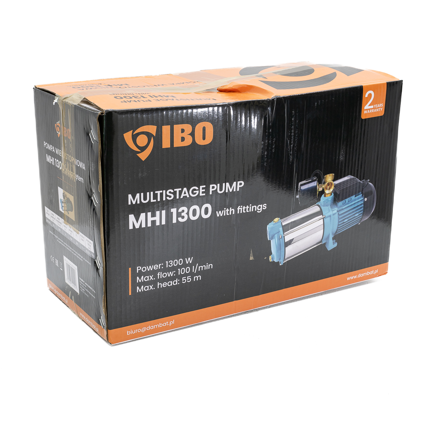 Pompa hydroforowa MHI 1300 MH z osprzętem (1,3kW) 230V IBO